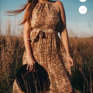 Snakeskin Maxi dress